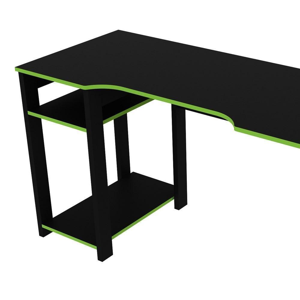 Mesa Para Computador Notebook Gamer Me4152 Preto-verde - Tecno Mobili - 4