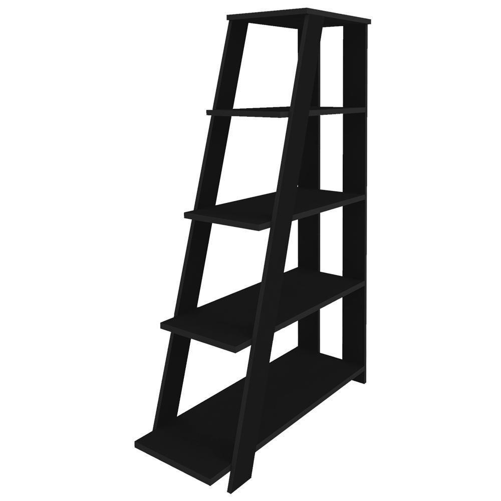 Estante Escada Multiuso Decorativa 5 Prateleiras Stela A06 Preto - Mpozenato - 8
