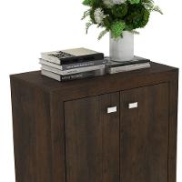 Balcão Para Escritório 2 Portas Me4103 Rústico - Tecno Mobili