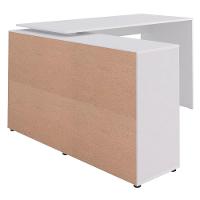 Mesa Escrivaninha Em L 140x130cm 8 Nichos Eron A06 Branco - Mpozenato - 10