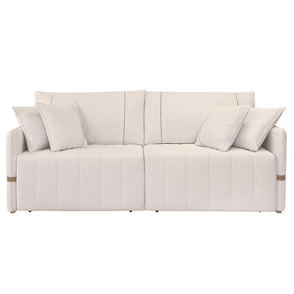 Sofá Cama Retrátil 180cm Essence D05 Linho Cru-camel - Mpozenato - 6