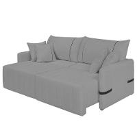 Sofá Cama Retrátil 180cm Essence D05 Linho Grafite-preto - Mpozenato - 2