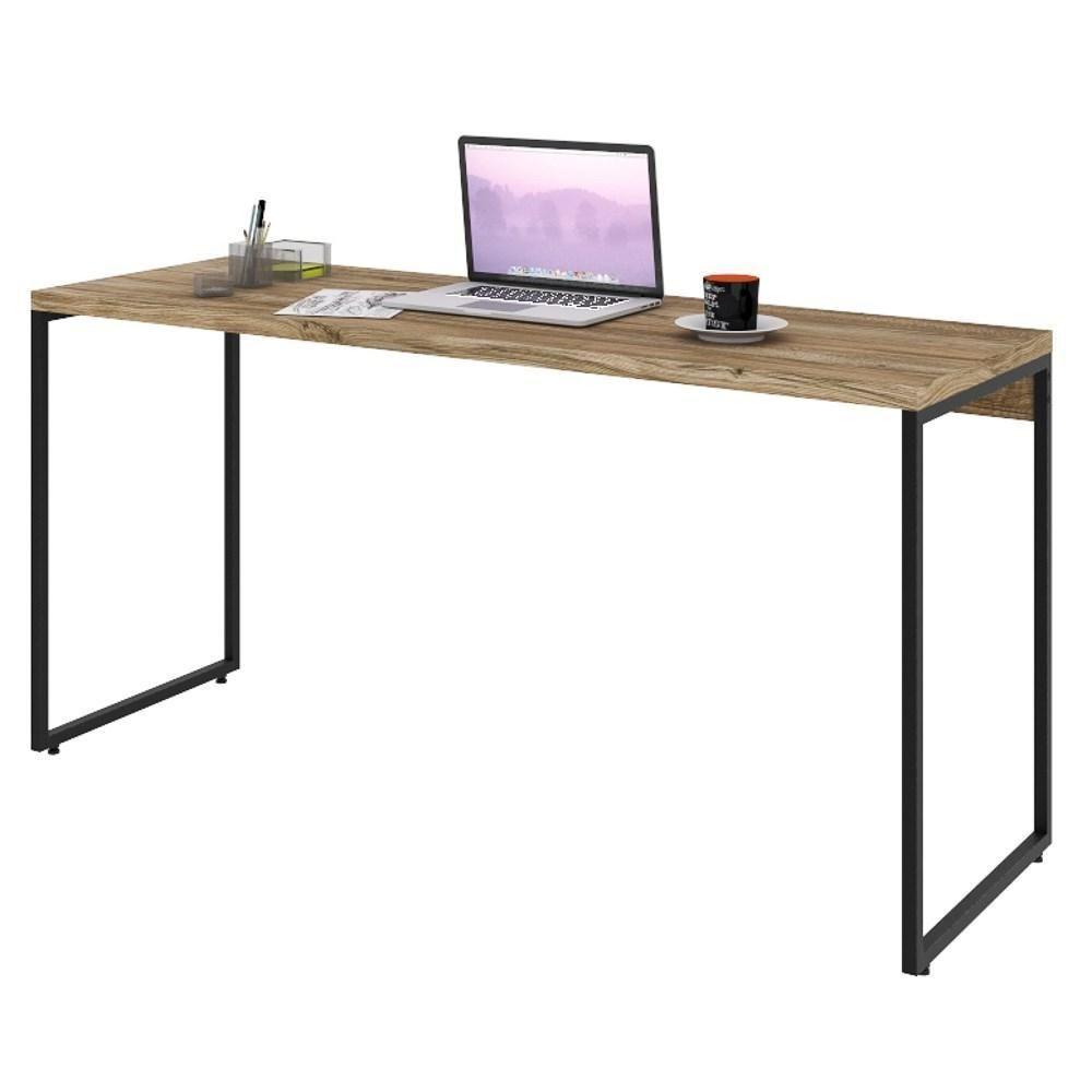 Mesa De Escritório Escrivaninha 150cm Dynamica Industrial C08 Carvalho - Mpozenato - 1