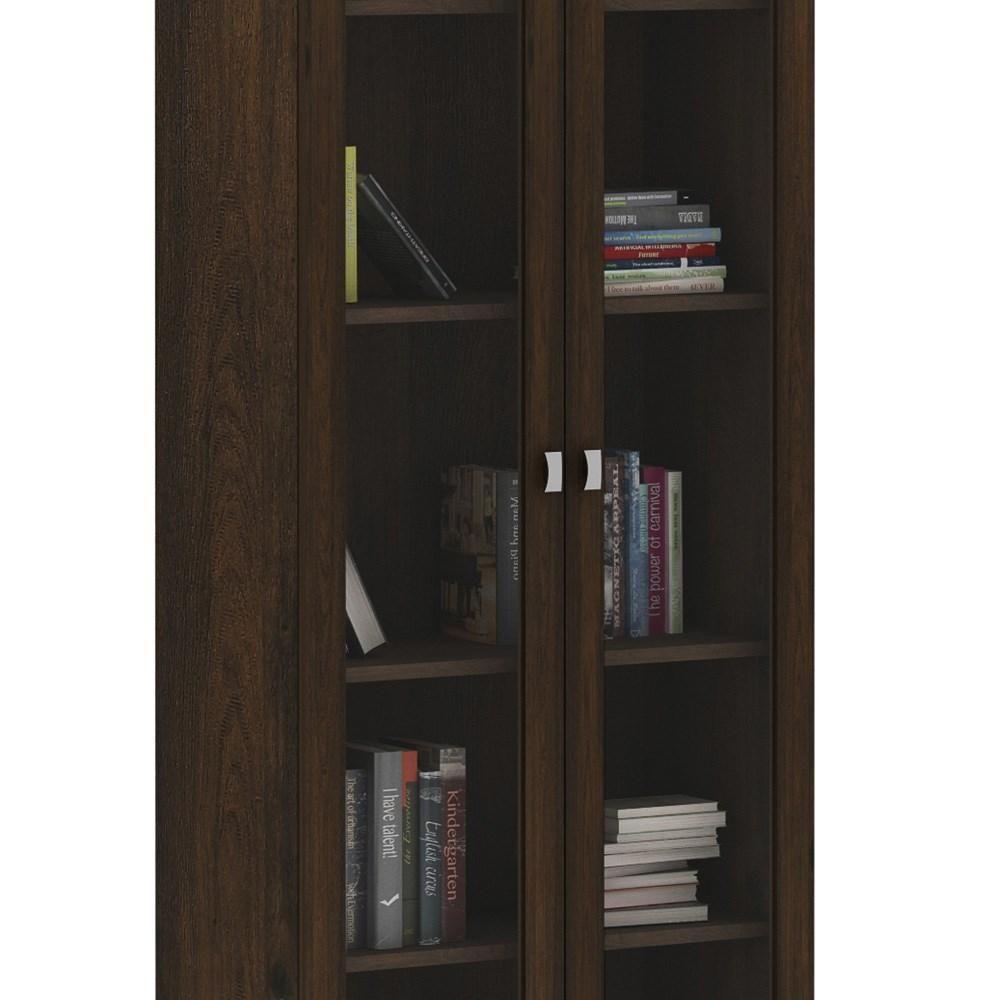 Armário Com 04 Prateleiras Para Home Office Me4115 Rústico - Tecno Mobili - 3