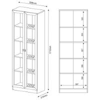 Armário Com 04 Prateleiras Para Home Office Me4115 Rústico - Tecno Mobili - 5
