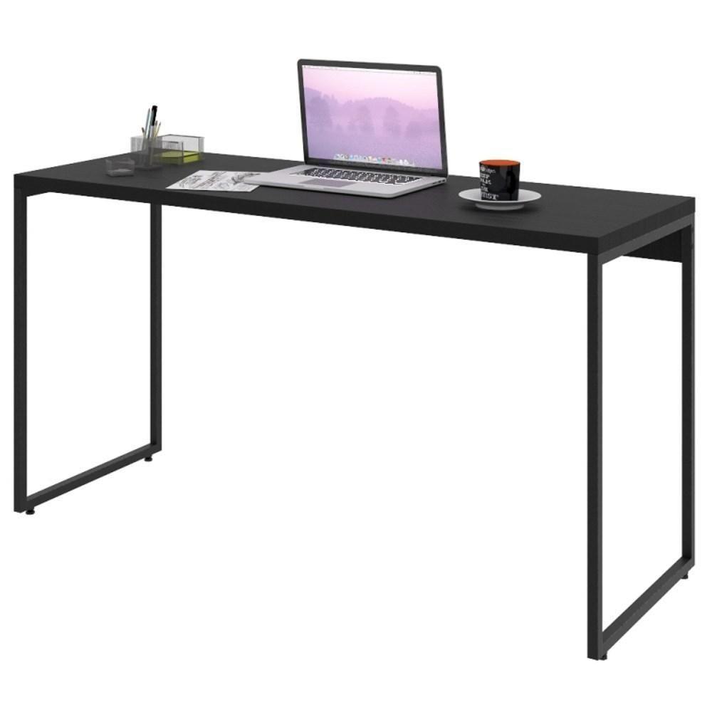 Mesa De Escritório Escrivaninha 135cm Dynamica Industrial C08 Preto ônix - Mpozenato - 1