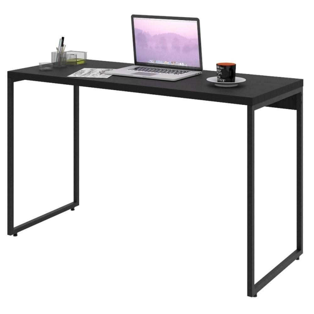 Mesa De Escritório Escrivaninha 120cm Dynamica Industrial C08 Preto ônix - Mpozenato - 1