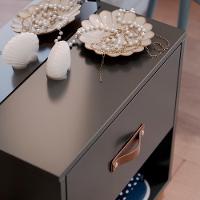 Toucador Penteadeira Com Espelho 1 Gaveta Organic Preto - Ej Móveis - 8