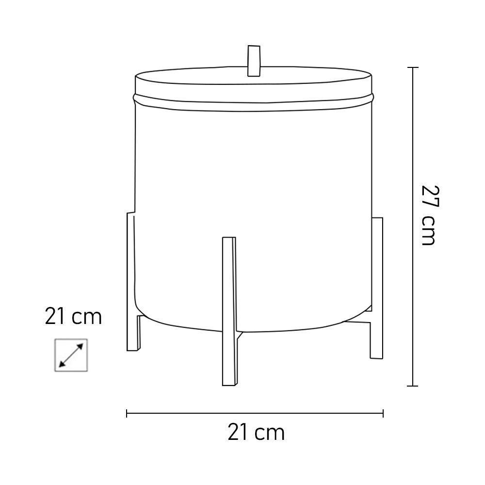 Lixeira Alumínio Com Tampa 6l Luxe D09 Preto - Mpozenato - 4