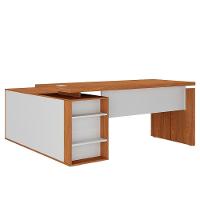 Mesa Escritório Em L Gerência 170cm Corp A06 Freijó-branco - Mpozenato - 1