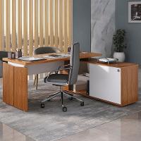 Mesa Escritório Em L Gerência 170cm Corp A06 Freijó-branco - Mpozenato - 2