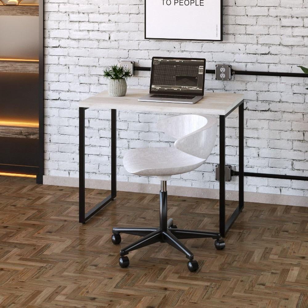 Mesa De Escritório Escrivaninha 90cm Dynamica Industrial C08 Snow - Mpozenato - 2