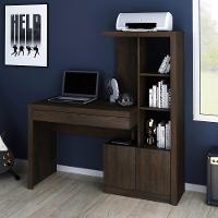 Estante Escrivaninha 2 Portas 1 Gaveta Me4143 Rústico - Tecno Mobili - 2