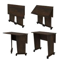 Mesa Para Notebook Com Rodízios Me4117 Rústico - Tecno Mobili