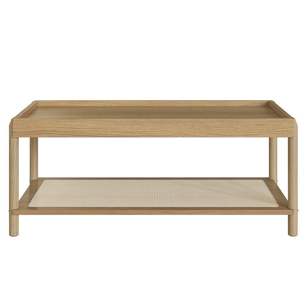 Mesa De Centro Para Sala Pés Madeira Arlo A10 Hanover - Mpozenato - 5