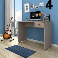 Mesa Para Computador Notebook Escrivaninha 101cm Dubai L03 Carvalho Bruma - Mpozenato - 2