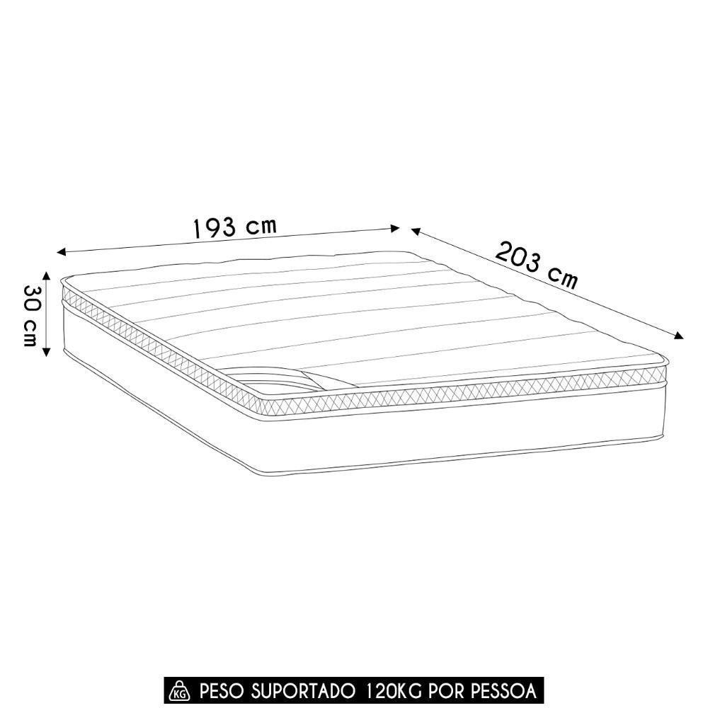 Colchão King One Face Revolution Pocket 193x203x30cm - Castor - 4