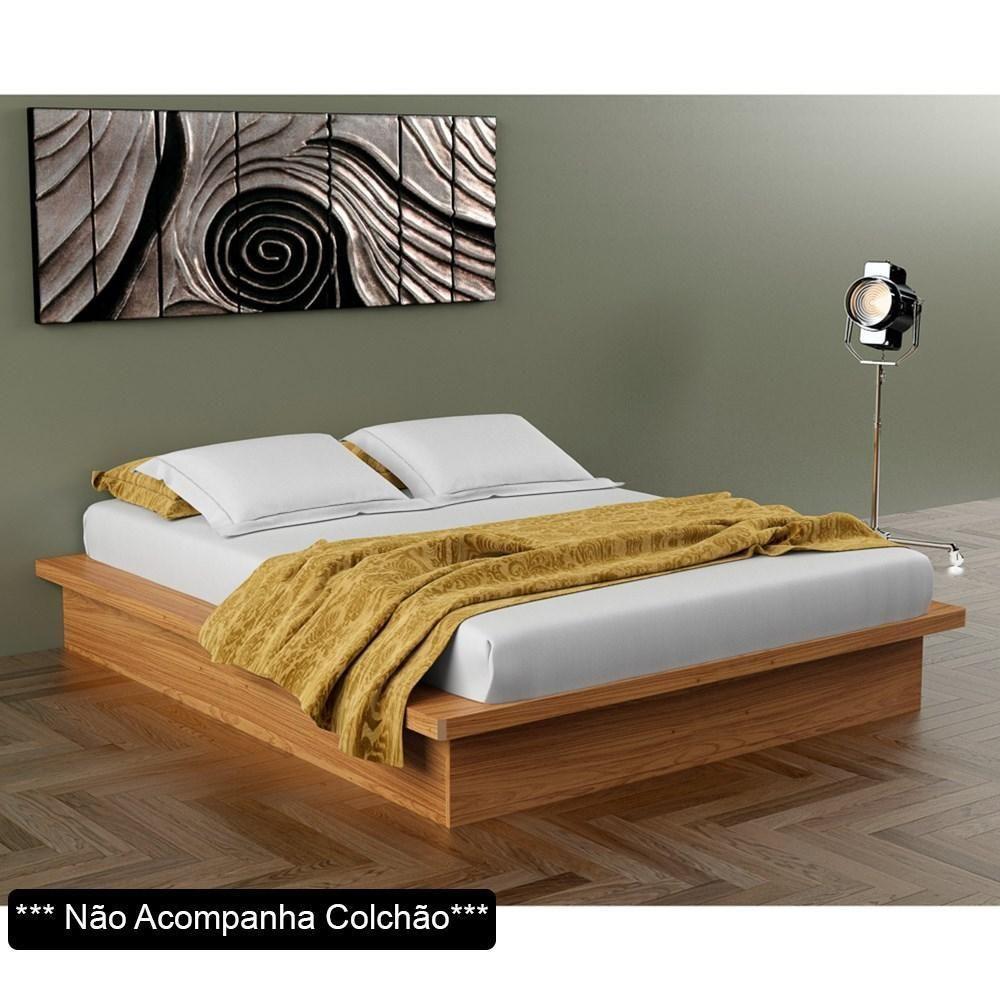 Cama Casal Queen Em Madeira 100% Mdf Tw22 Freijó - Dalla Costa - 2
