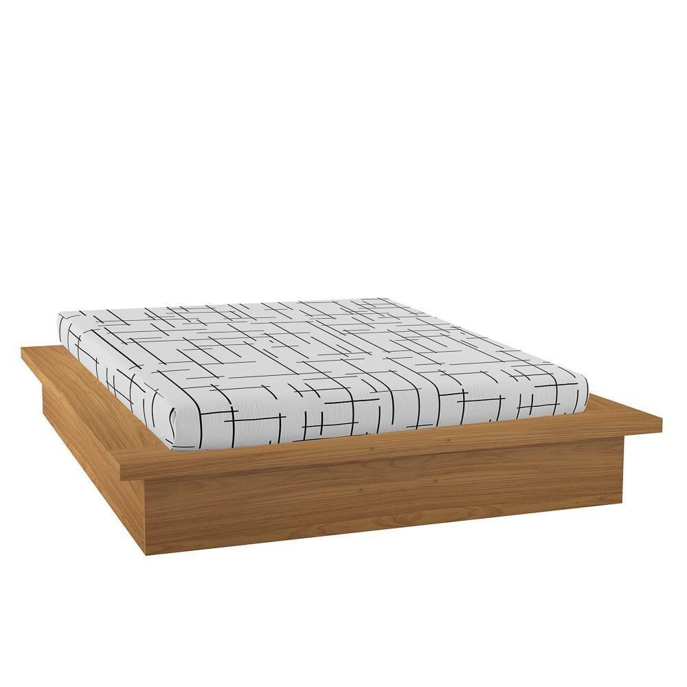 Cama Casal Queen Em Madeira 100% Mdf Tw22 Freijó - Dalla Costa - 3
