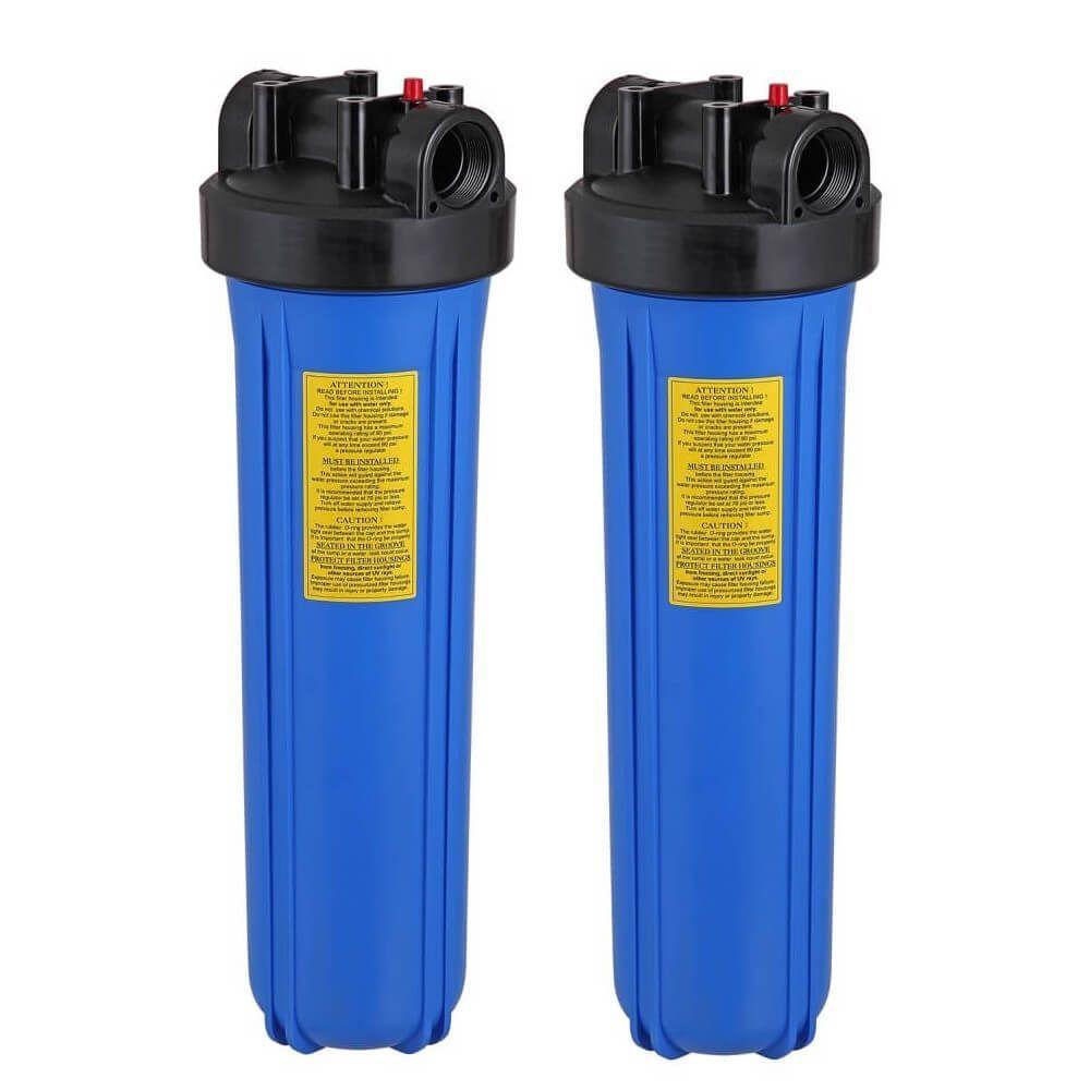 2 Filtro Big Blue 20 C- 1 Refil Pp + 1 Refil Carbon Block Cor Azul - 2