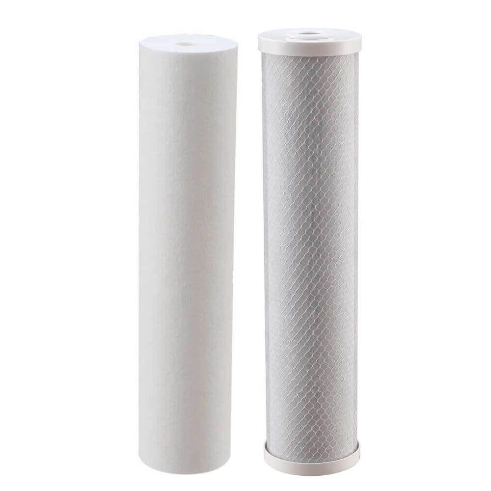 2 Filtro Big Blue 20 C- 1 Refil Pp + 1 Refil Carbon Block Cor Azul - 3