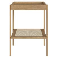 Mesa Lateral Com Prateleira Pé Metal Arlo A10 Hanover-dourado - Mpozenato - 5