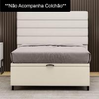 Base Para Cama Box Baú Casal 138x188cm Hit I02 Corano Bege - Mpozenato - 2