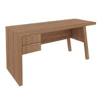 Mesa Para Escritório Com 02 Gavetas Me4122 Amêndoa - Tecno Mobili - 5