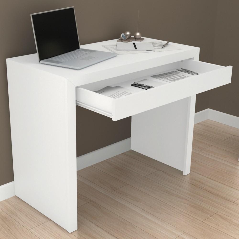 Mesa Para Home Office Com Gaveta Me4107 Branco - Tecno Mobili - 2