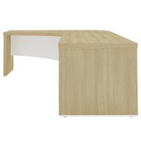 Mesa Diretor Em L Lado Esquerdo 200x180cm Corp A06 Carvalho-branco - Mpozenato - 9