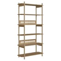 Estante Industrial 6 Prateleiras Pés Madeira Arlo A10 Hanover - Mpozenato - 1