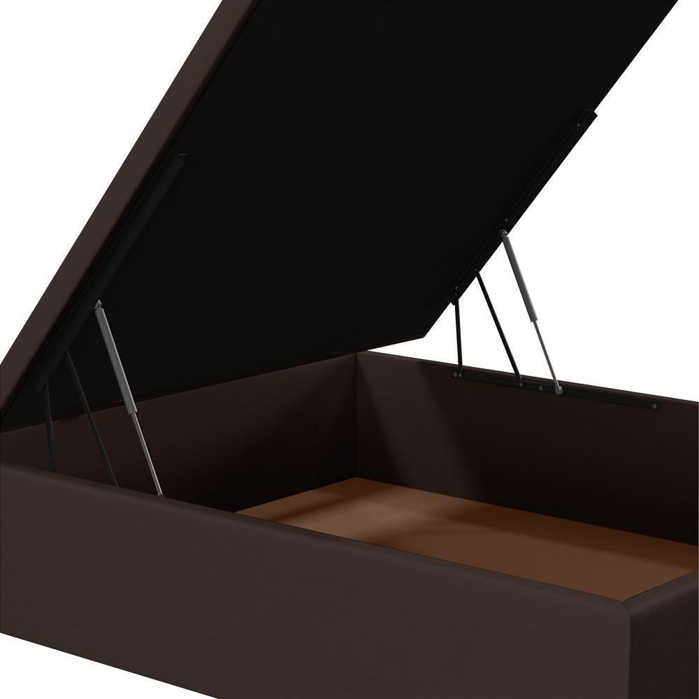 Base Para Cama Box Baú Casal 138x188cm Hit I02 Corano Marrom - Mpozenato - 5