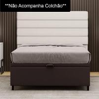 Base Para Cama Box Baú Casal 138x188cm Hit I02 Corano Marrom - Mpozenato - 2