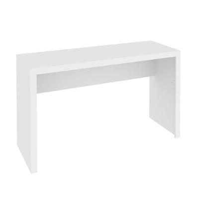 Mesa para Computador Escrivaninha Retangular Me4135 Moderno MDP 127cm Branco