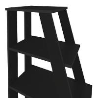 Mesa Escrivaninha Em L Eron E Estante Livreiro Stela A06 Preto - Mpozenato - 9