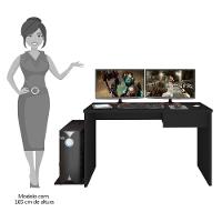 Mesa Gamer Para Computador E Estudo Gelius M09 Preto - Mpozenato - 5