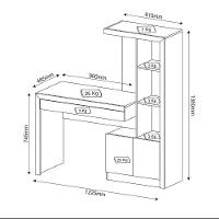 Estante Escrivaninha 2 Portas 1 Gaveta Me4143 Branco - Tecno Mobili - 2
