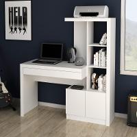 Estante Escrivaninha 2 Portas 1 Gaveta Me4143 Branco - Tecno Mobili - 3