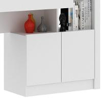 Estante Escrivaninha 2 Portas 1 Gaveta Me4143 Branco - Tecno Mobili - 5