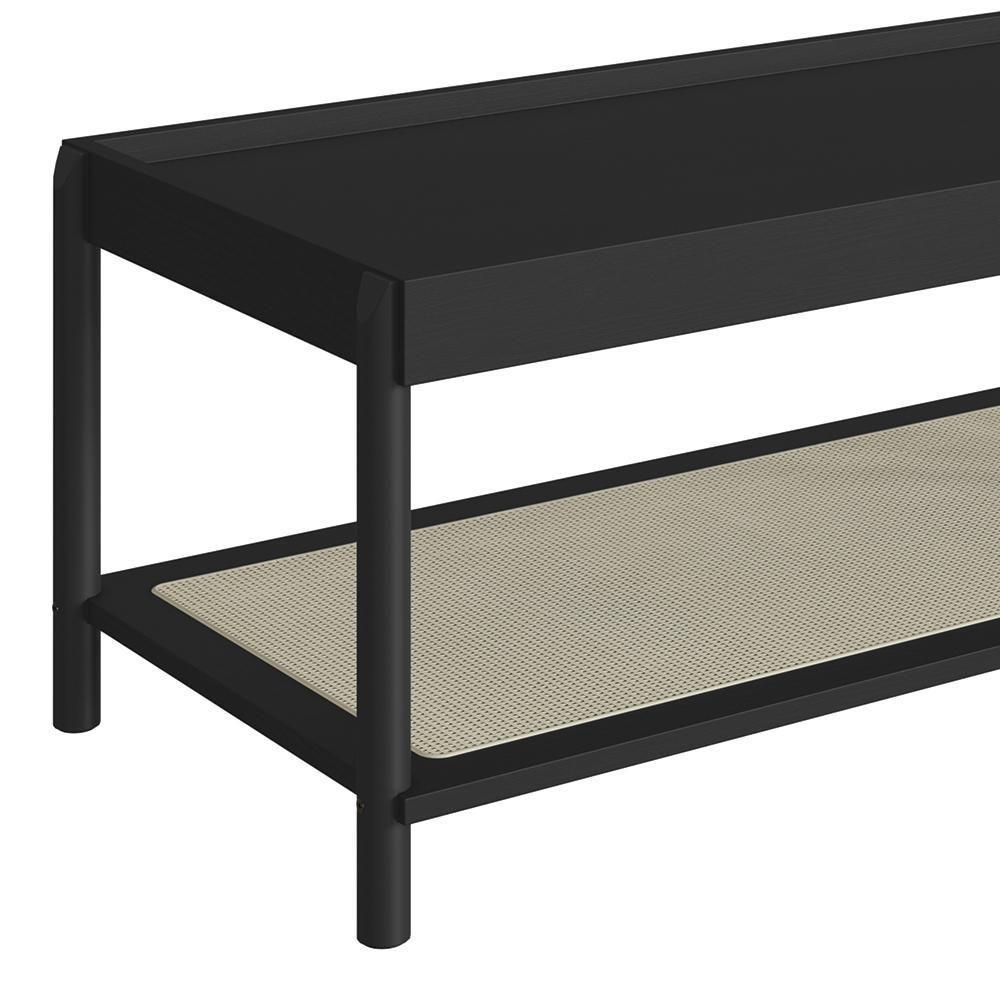 Mesa De Centro Para Sala Pés Madeira Arlo A10 Nero-preto - Mpozenato - 6