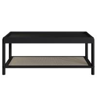 Mesa De Centro Para Sala Pés Madeira Arlo A10 Nero-preto - Mpozenato - 5
