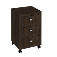 Gaveteiro 3 Gavetas Com Rodízios Me4108 Rústico - Tecno Mobili