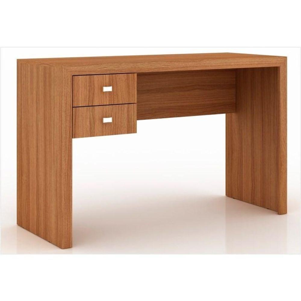 Mesa Para Escritório 02 Gavetas Me4123 Amêndoa - Tecno Mobili - 1