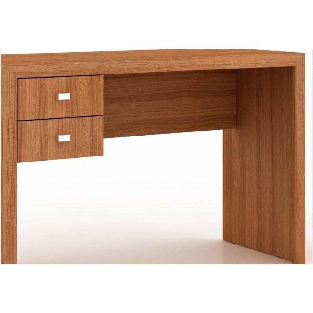 Mesa Para Escritório 02 Gavetas Me4123 Amêndoa - Tecno Mobili - 3