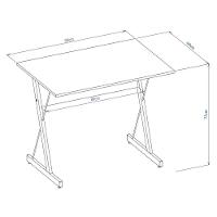 Mesa Para Computador Escrivaninha Zetta 90cm Preto - Fit Mobel - 4