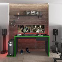 Mesa Gamer Para Computador E Estudo Gelius M09 Preto-verde - Mpozenato - 2