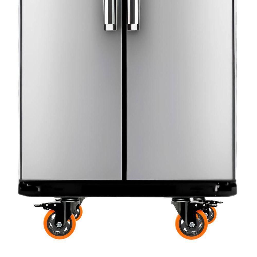 Kit 4 Rodas Rodinhas Giratórias Reforçada 40mm 1,5 Pol Com Trava - 6