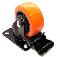 Kit 4 Rodas Rodinhas Giratórias Reforçada 40mm 1,5 Pol Com Trava - 3