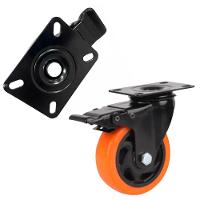 Kit 4 Rodas Rodinhas Giratórias Reforçada 40mm 1,5 Pol Com Trava