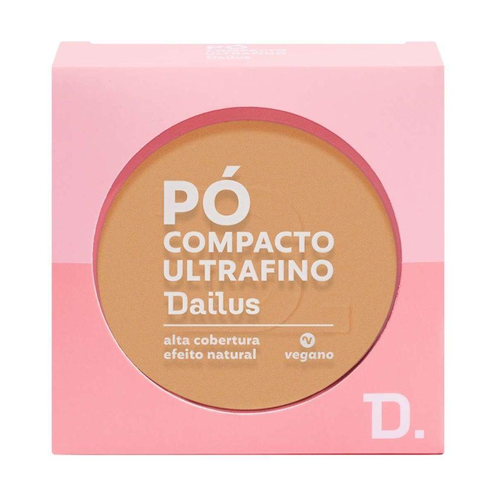 Pó Compacto Ultrafino 9g Dailus Acabamento Suave e Controle De Brilho D8 Médio - 1